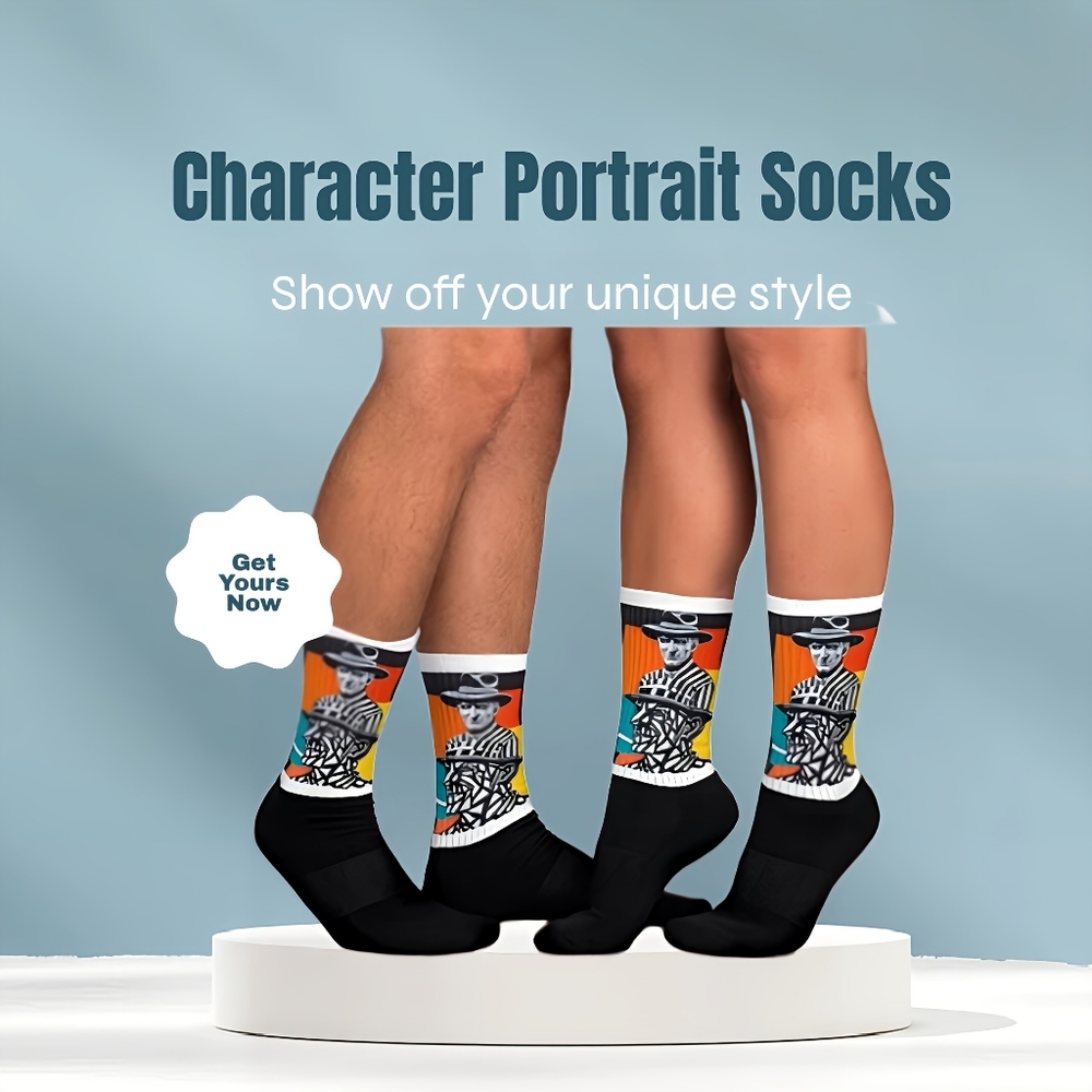 Contemporary Artistic Socks
